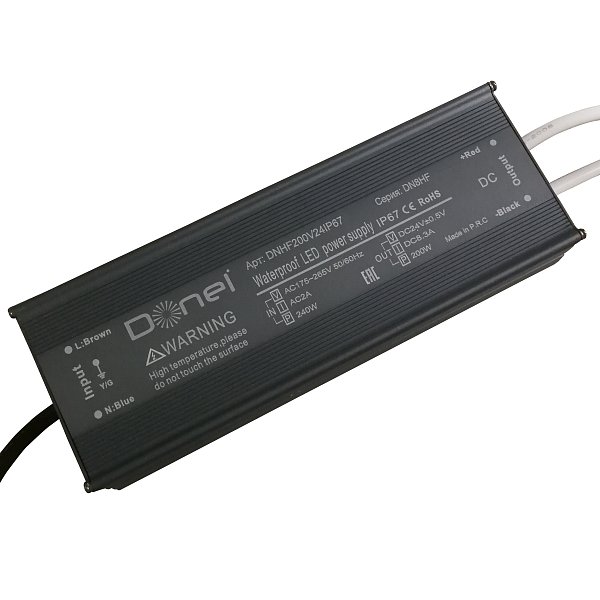 Блок питания для светодиодной лентыт Donolux DNHF200V24IP67