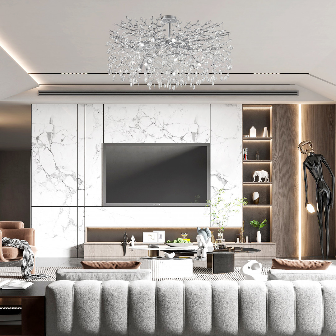 Люстра веточки 23111.1000.14.E14.B CR Arte Milano