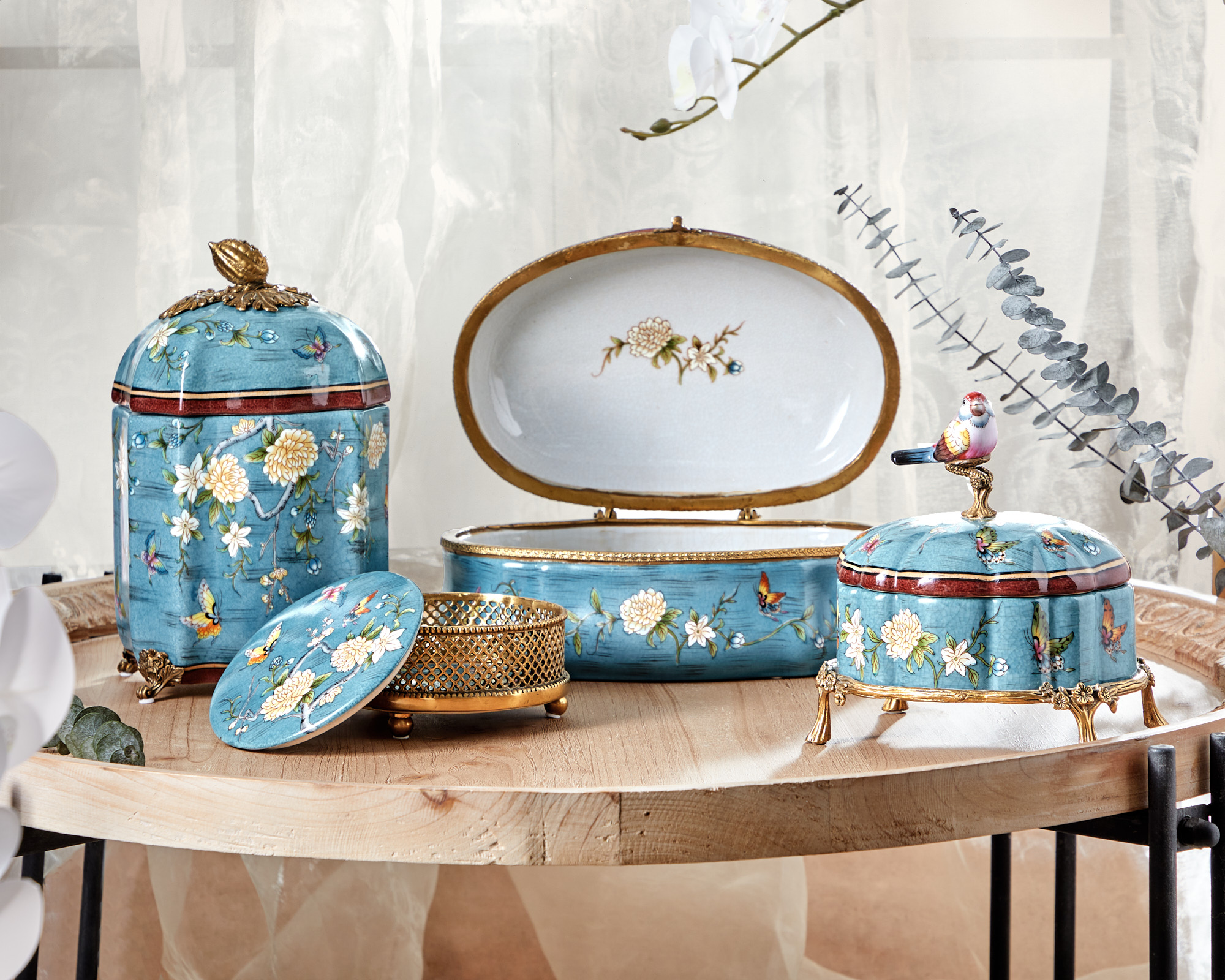 Ваза с крышкой Glasar B697C/HGD2135