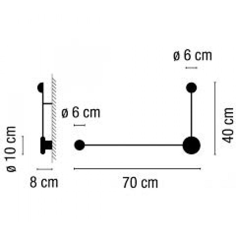 НАСТЕННЫЙ СВЕТИЛЬНИК  VIBIA Pin 1694