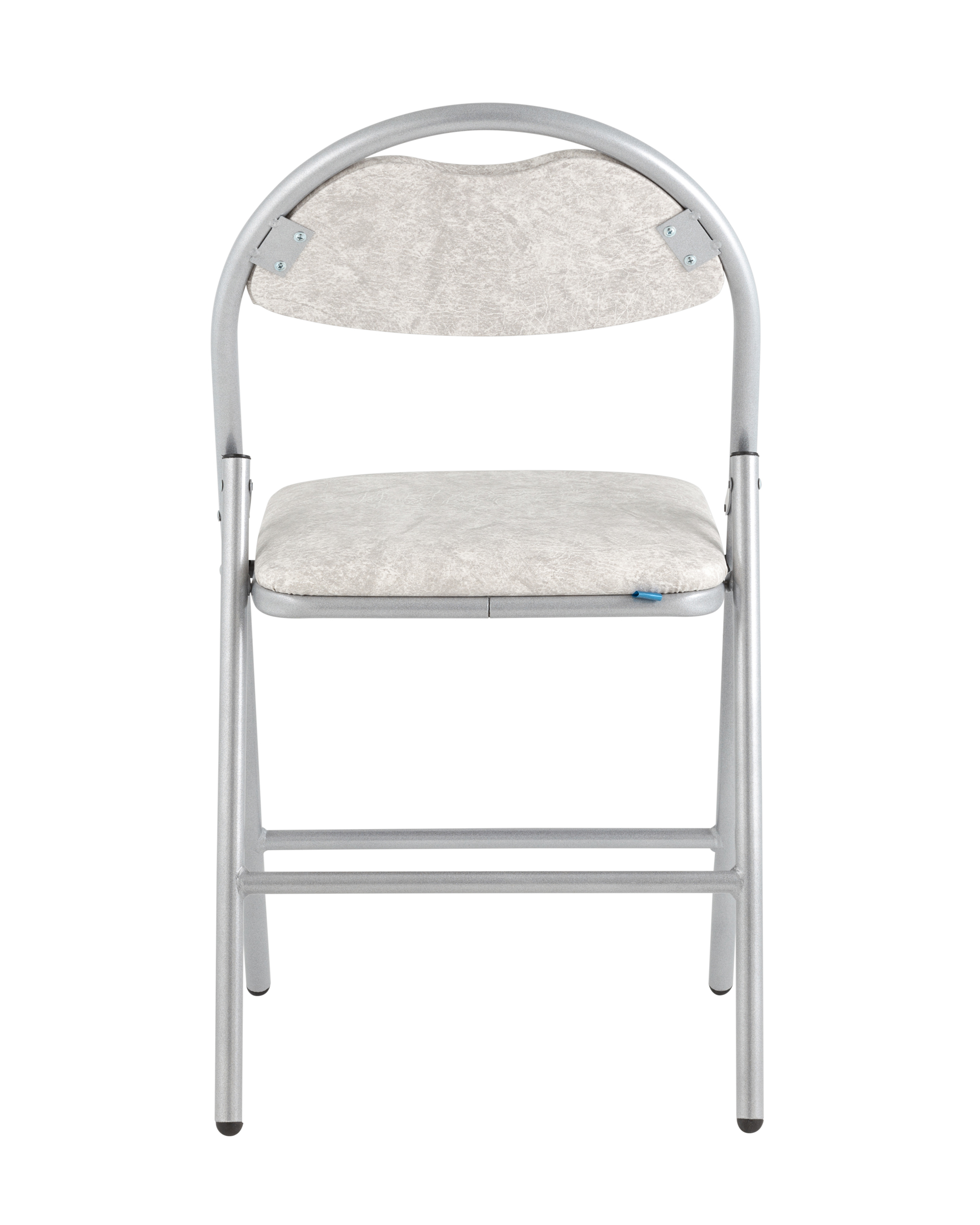 Стул складной Hagen экокожа белый мрамор каркас металлик Stool Group