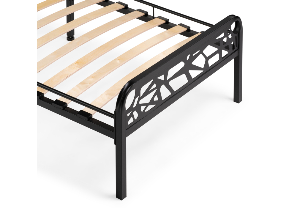 Кровать Woodville Кубо 90х200 черный 533090