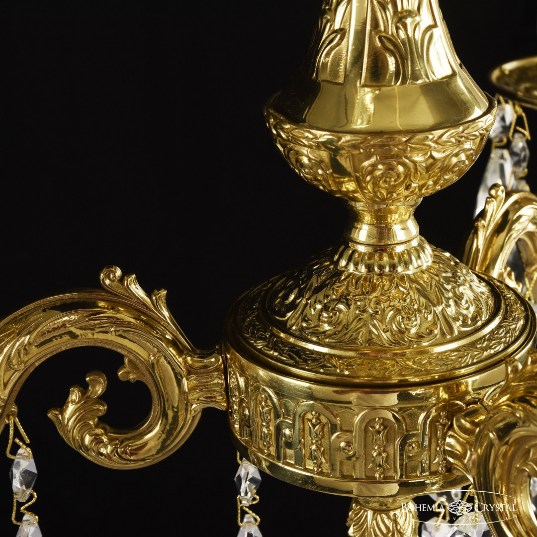 Люстра бронзовая с хрусталём 71101/3/125 A G