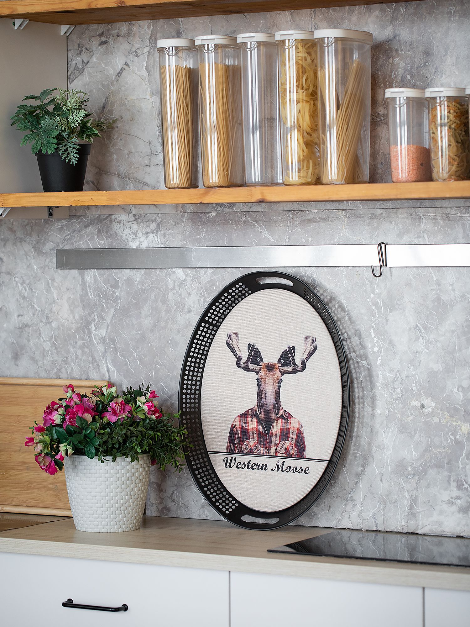 Декор настенный Блюдо олень Glasar 62-001