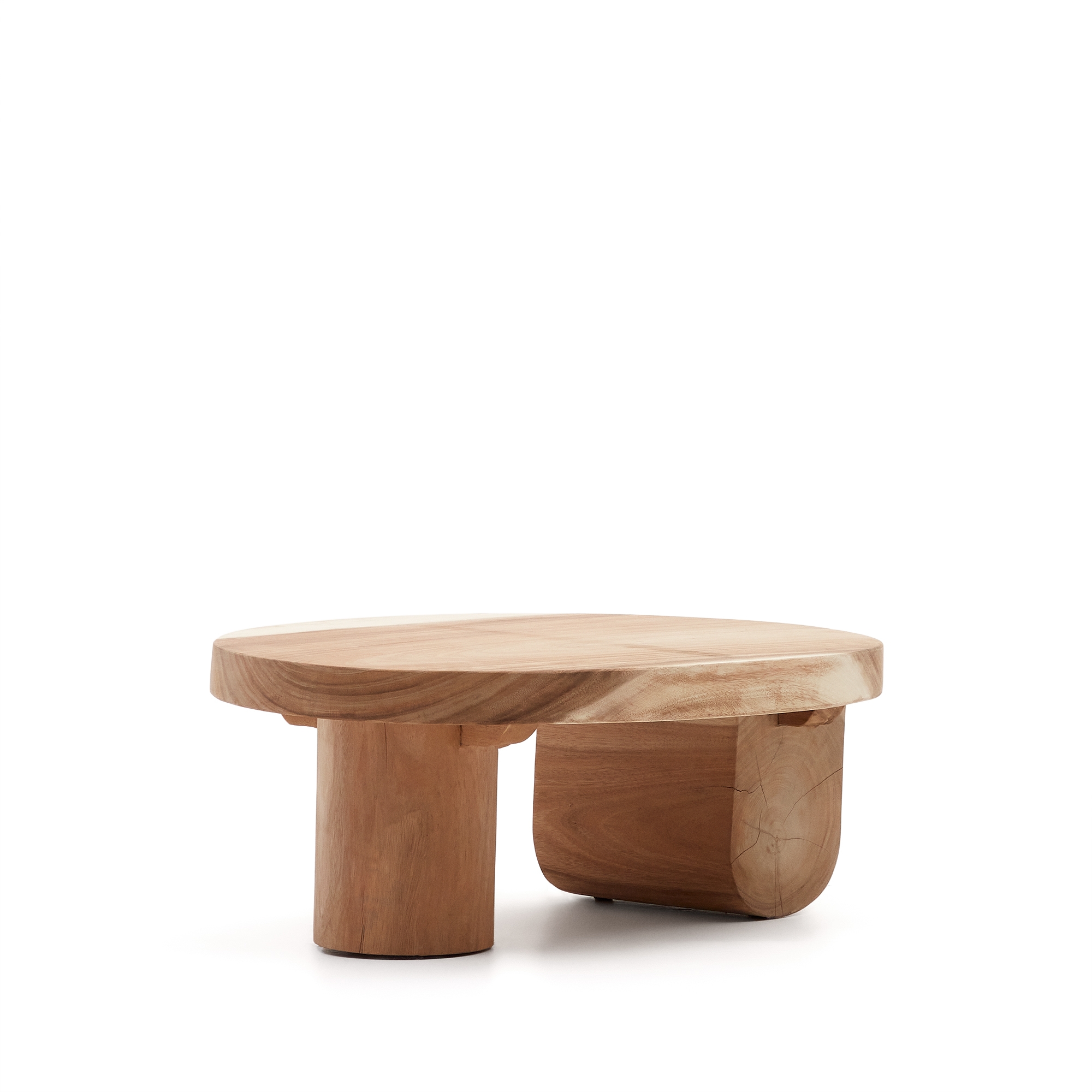 Mosi Журнальный столик из массива мунгура Ø 90 x 60 см La Forma (ex Julia Grup)