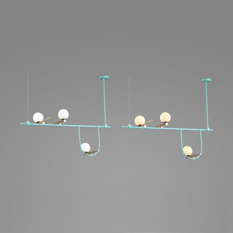 Подвесной светильник BIRD-LINE Голубой by ImperiumLoft