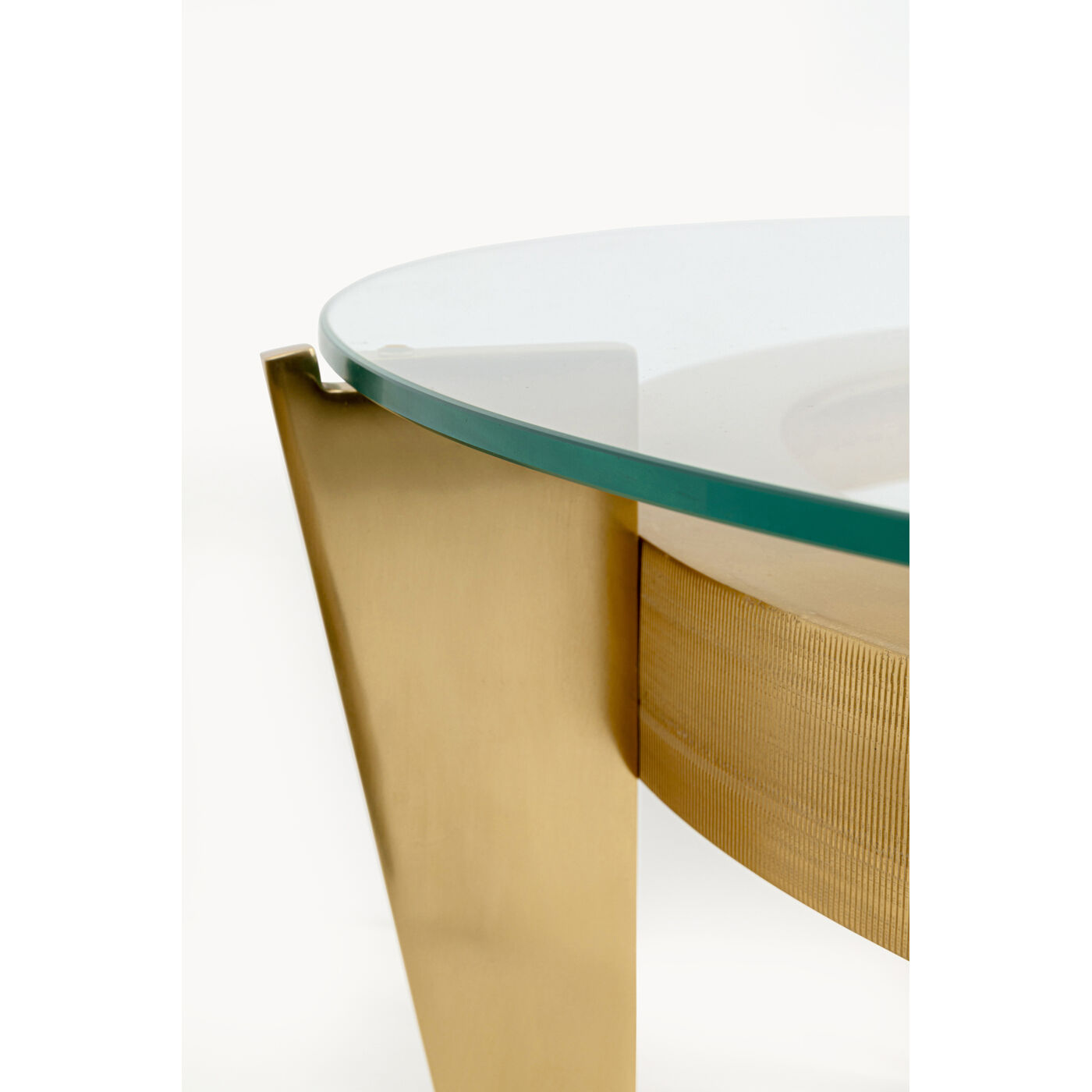 Стол приставной Nino Gold Ø77cm KARE 71291