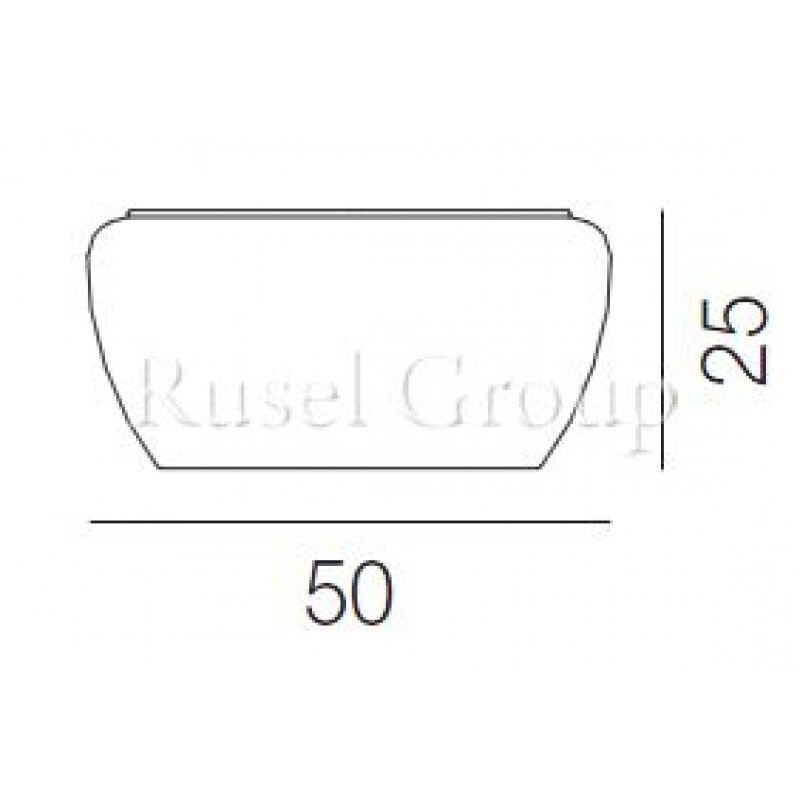Потолочный светильник Vistosi IMPLODE PL 50