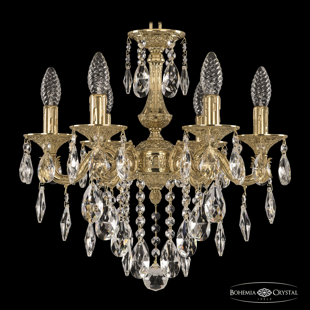 Люстра бронзовая с хрусталём 71101/6/125 B G