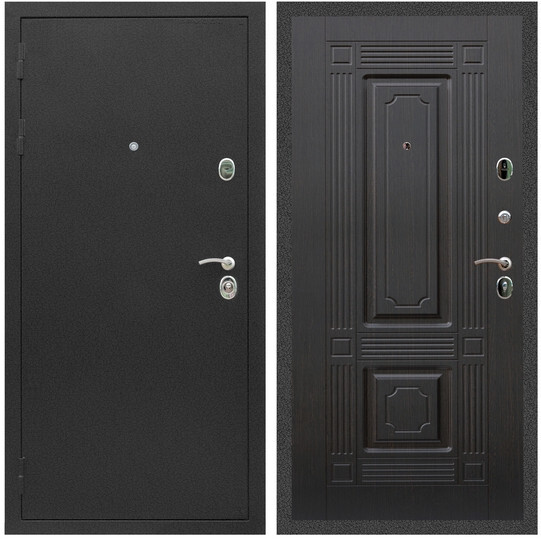 Дверь входная Graf Люкс ТП-70 Черный крокодил / МДФ 16 мм ФЛ-2 Венге