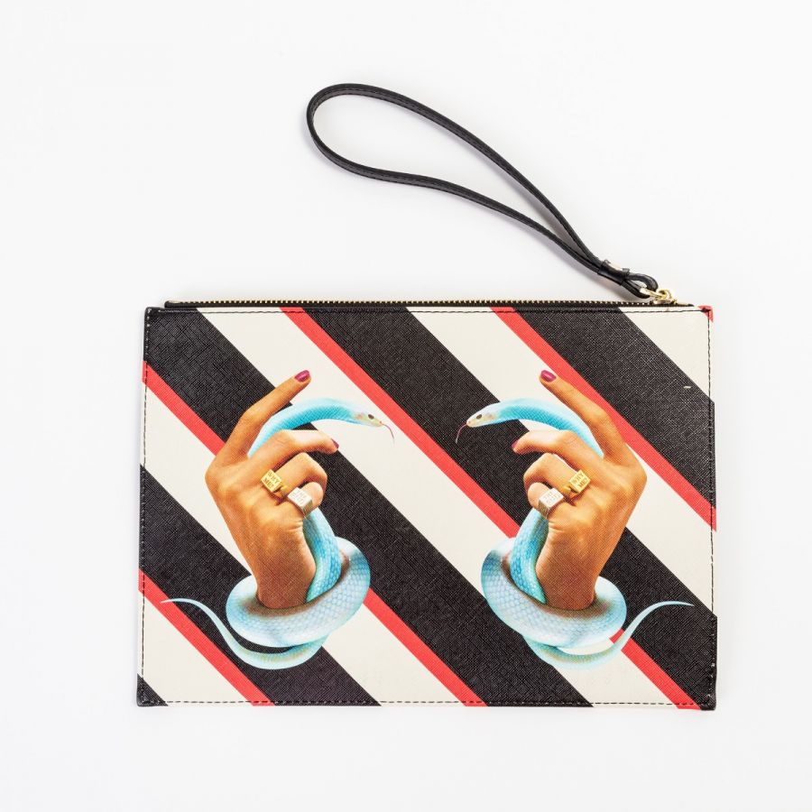 Клатч Seletti Hand with Snakes 02586