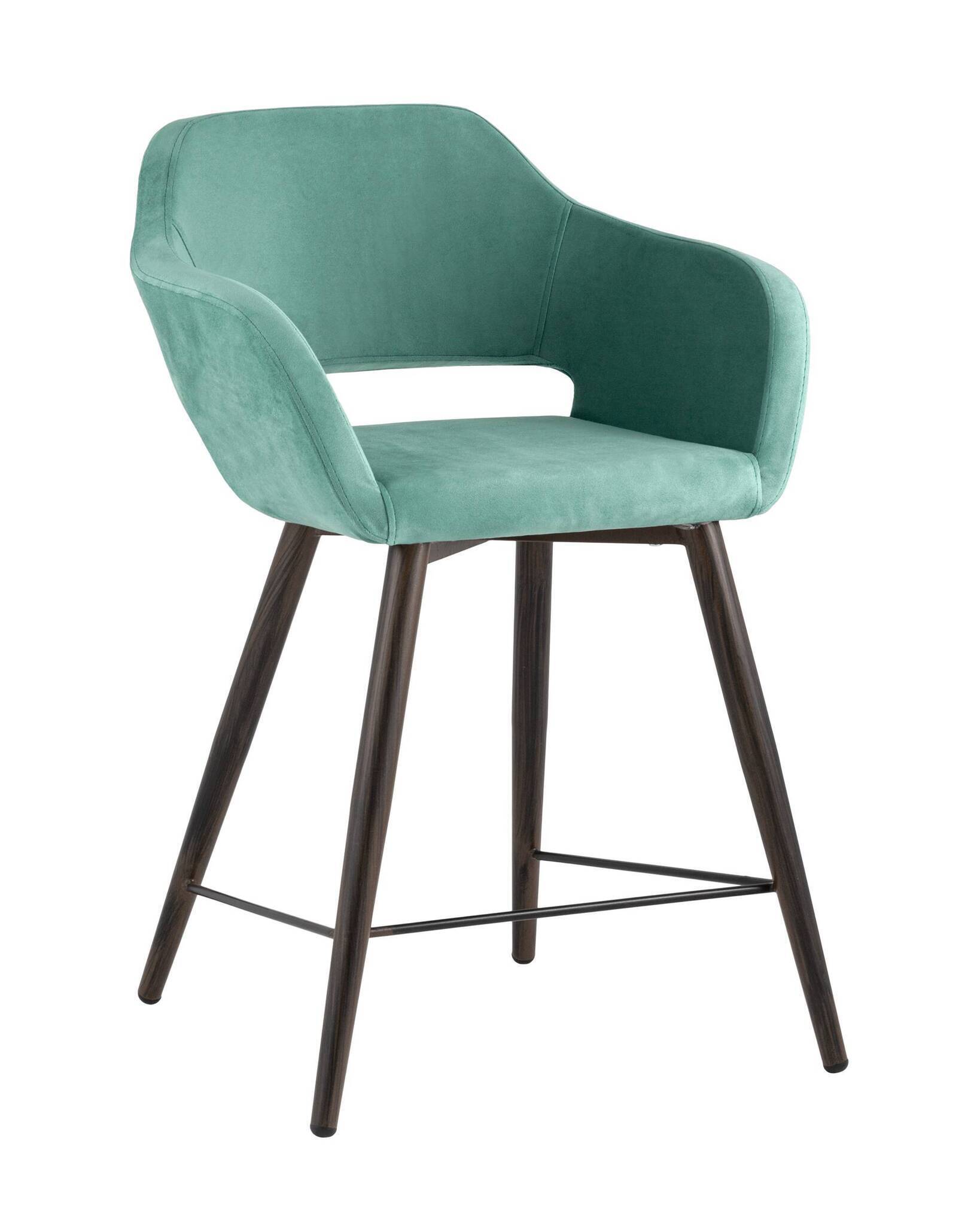 Стул полубарный Саймон велюр морской Stool Group