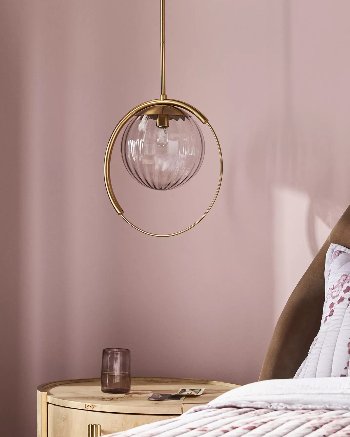 Золотой подвесной светильник Эрин Louvre Home LHLPN040424SWL