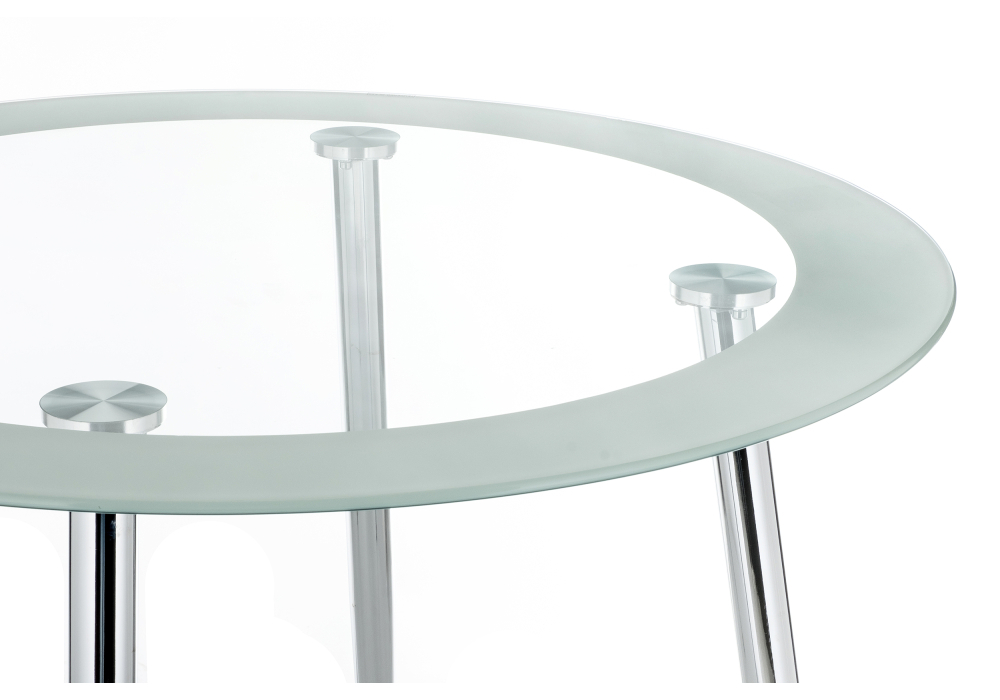 Стол стеклянный Woodville Vasko белый 11316