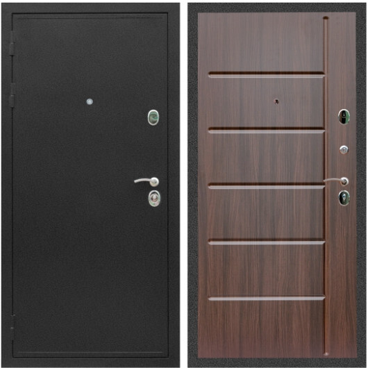 Дверь входная Graf Престиж Черный крокодил / МДФ 10 мм ФЛ-102 Эковенге