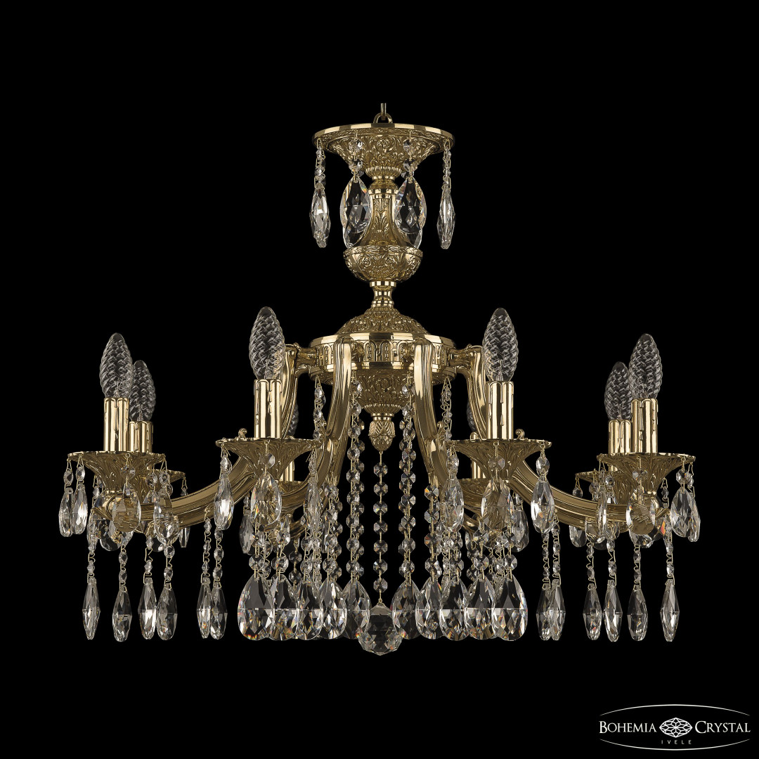 Люстра бронзовая с хрусталём 72211/8/210 A G