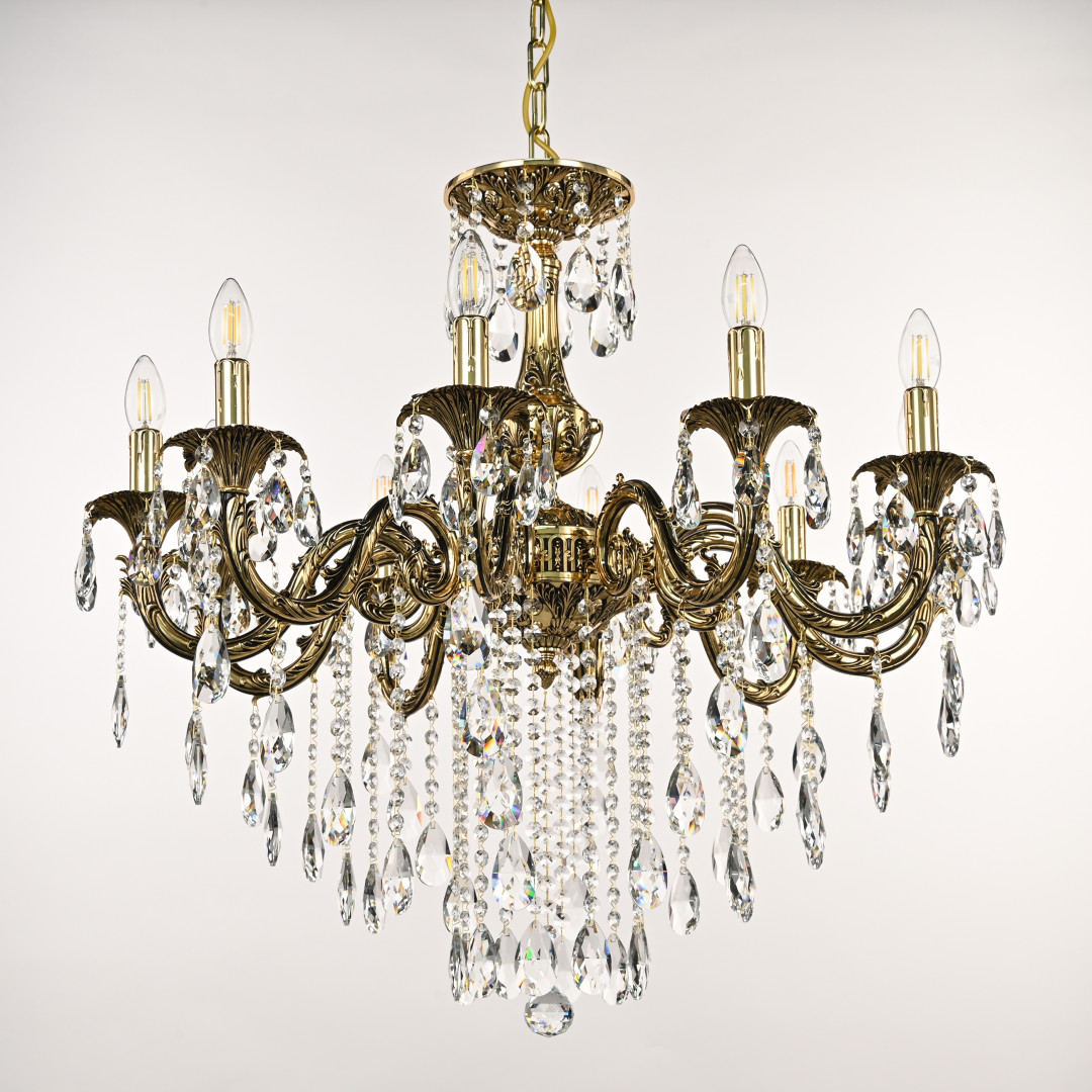 Люстра с хрустальными подвесками AL79101/10/250 B GB Bohemia Ivele Crystal