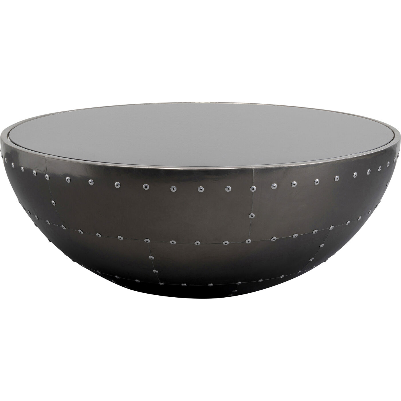 Стол кофейный Lounge Black Gun Metal Ø83 см KARE 87909
