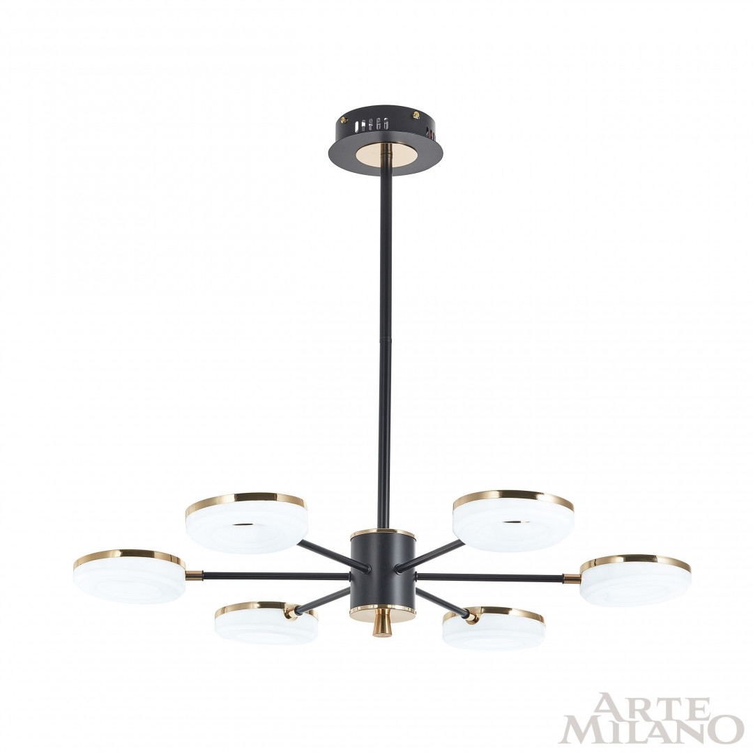 Люстра светодиодная 277499/6 BK/GD Arte Milano