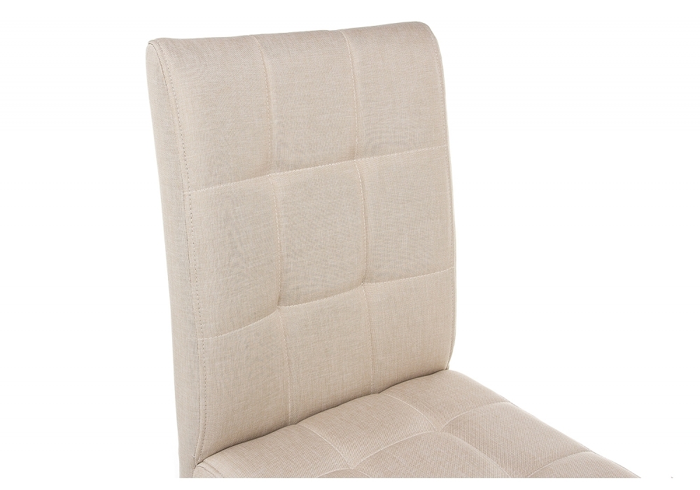 Стул деревянный Woodville Madina dark walnut / fabric cream 11029