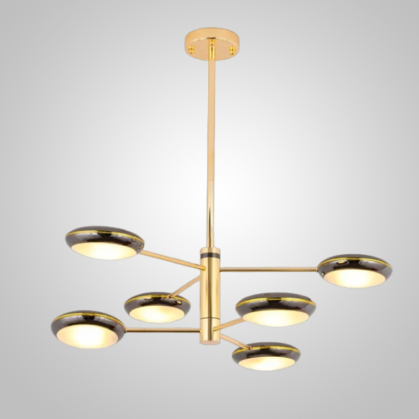 Люстра на штанге DRAMMEN D70 Black by ImperiumLoft