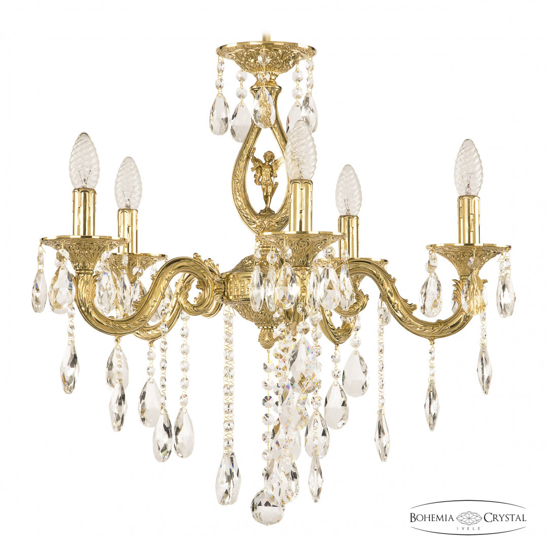 Люстра бронзовая с хрусталём 71401/5/175 B G FA5S