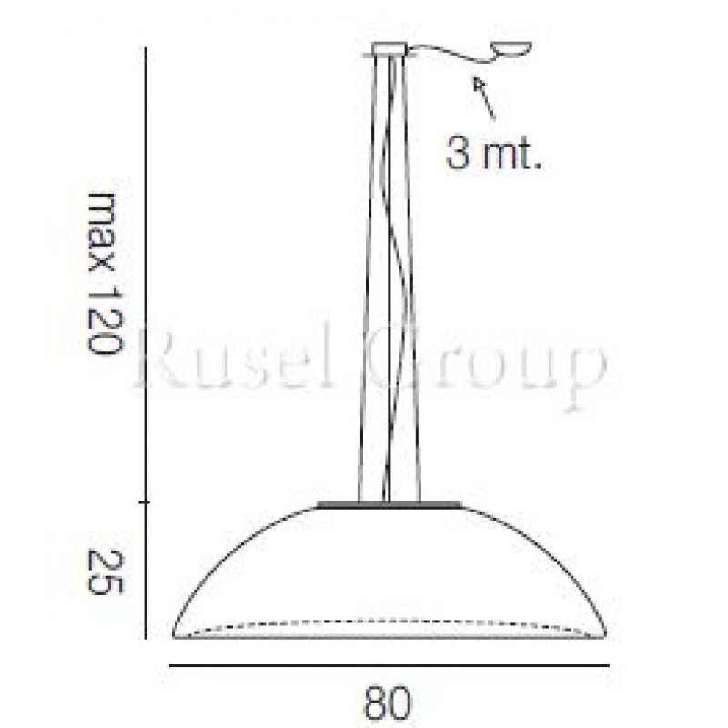 Подвесной светильник Vistosi INFINITA SP 80 D1