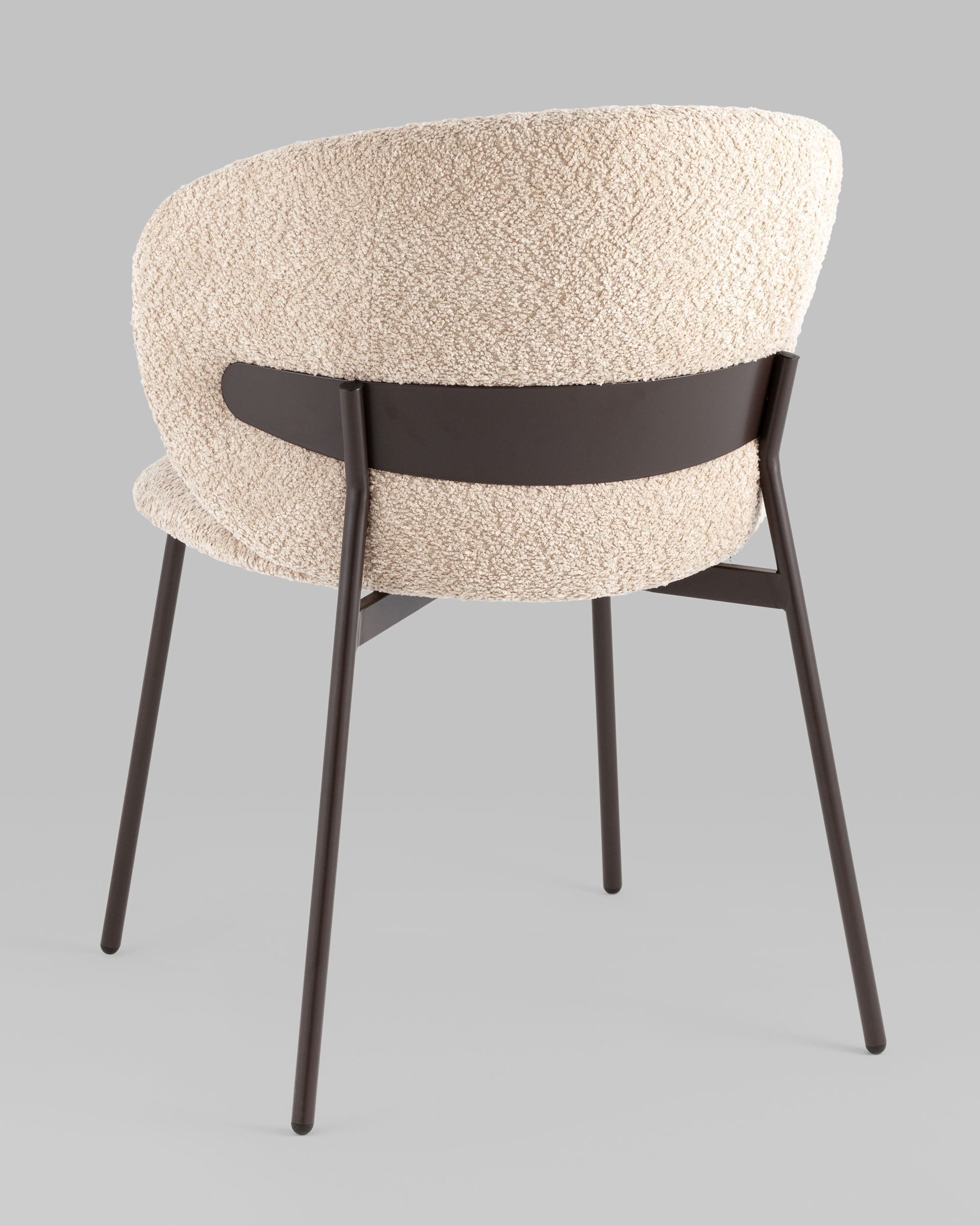 Стул Блейз букле капучино каркас серо-коричневый Stool Group
