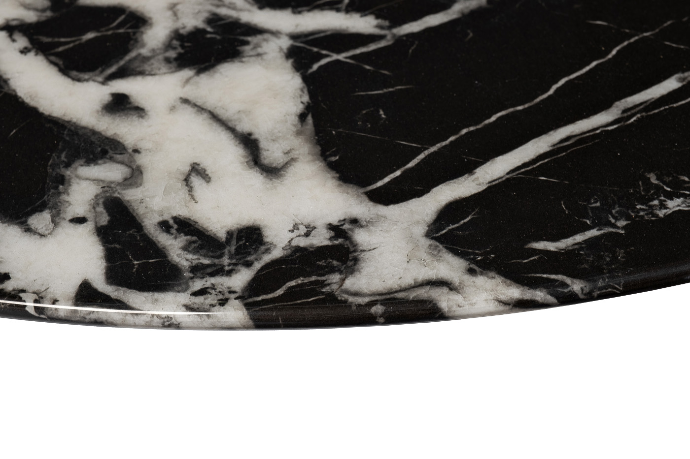 Стол журнальный искусственный мрамор черный Garda Decor 57EL-10310