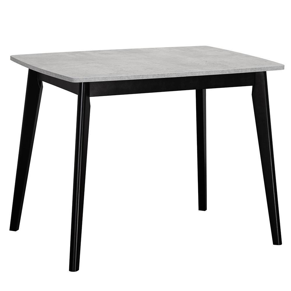 Стол Oslo 100-130 x 80см, Бетон Лайт, чёрный Bradex Home FR 0798