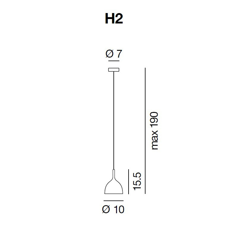 Подвесной светильник Rotaliana Drink H2 bright black