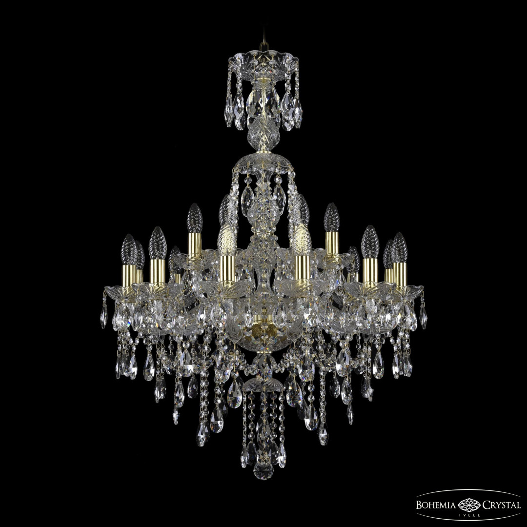 Люстра хрустальная 1415/12+6/220/XL-86 G