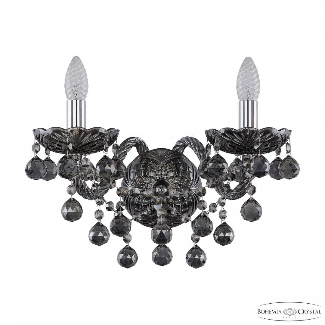 Бра хрустальные 1409B/2/160/XL Ni Balls M731