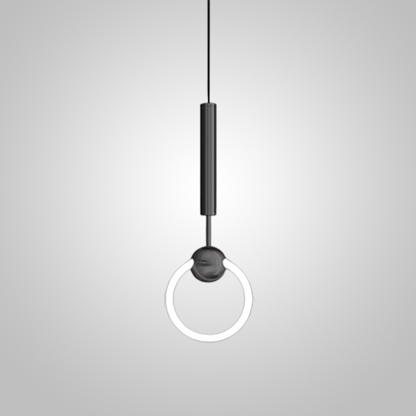 Подвесной светильник FINNUR RING D20 Black by ImperiumLoft