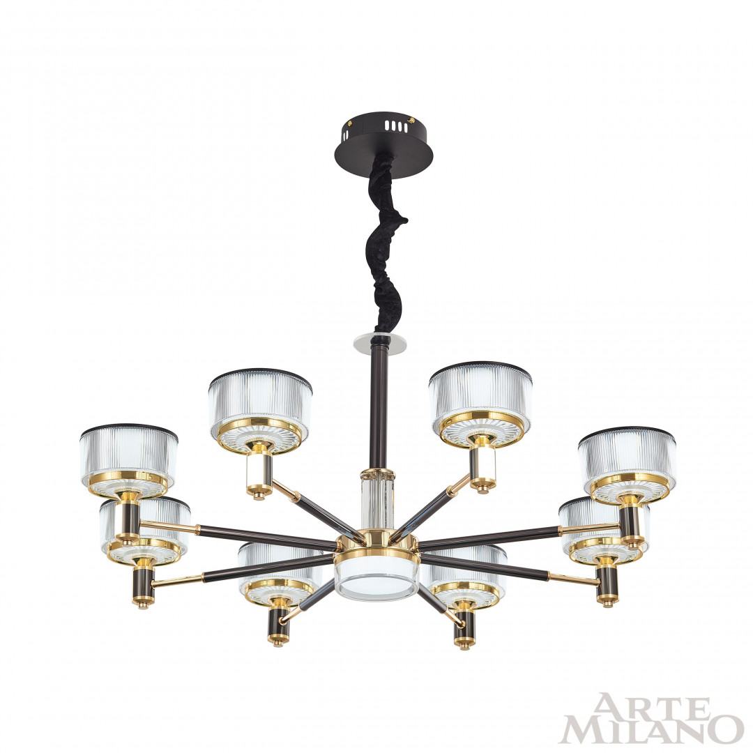 Люстра светодиодная 276210/8 BK/GD Arte Milano