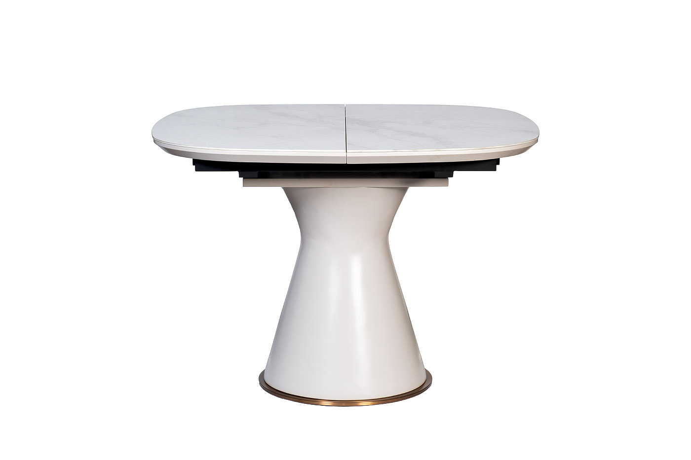 Стол обеденный раздвижной с керамической вставкой белый Garda Decor 77IP-DT878