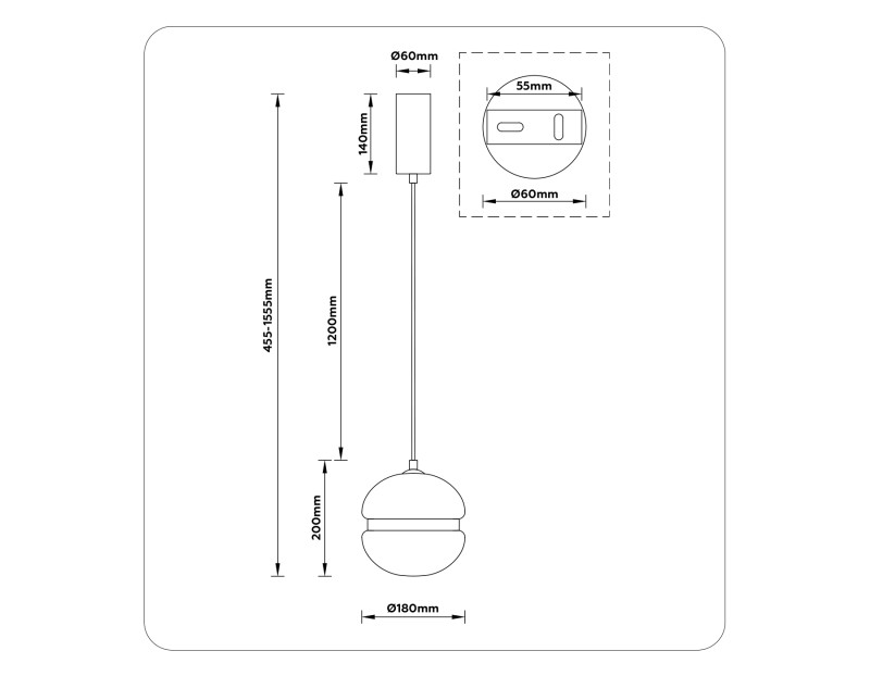 Подвесной светильник Ambrella Light LH11003