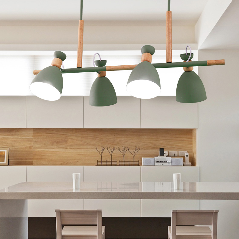 Подвесной реечный светильник TRIF WOOD LONG White by ImperiumLoft