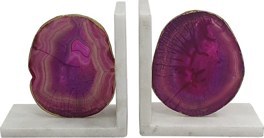 Держатели для книг Агат, набор Glasar 82956-PINK-SA