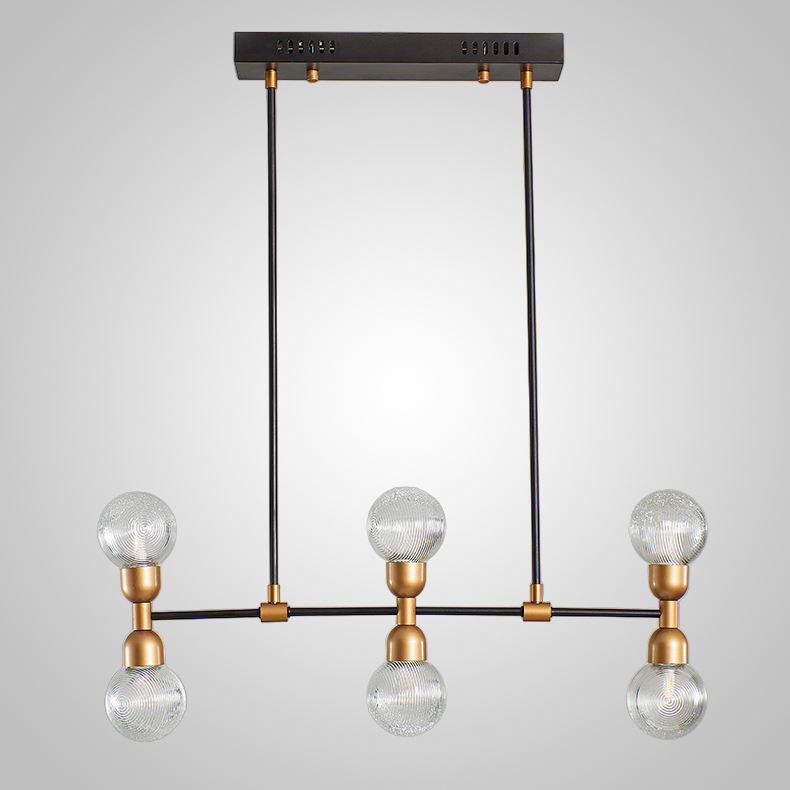 Подвесной реечный светильник DUM LONG Transparent by ImperiumLoft