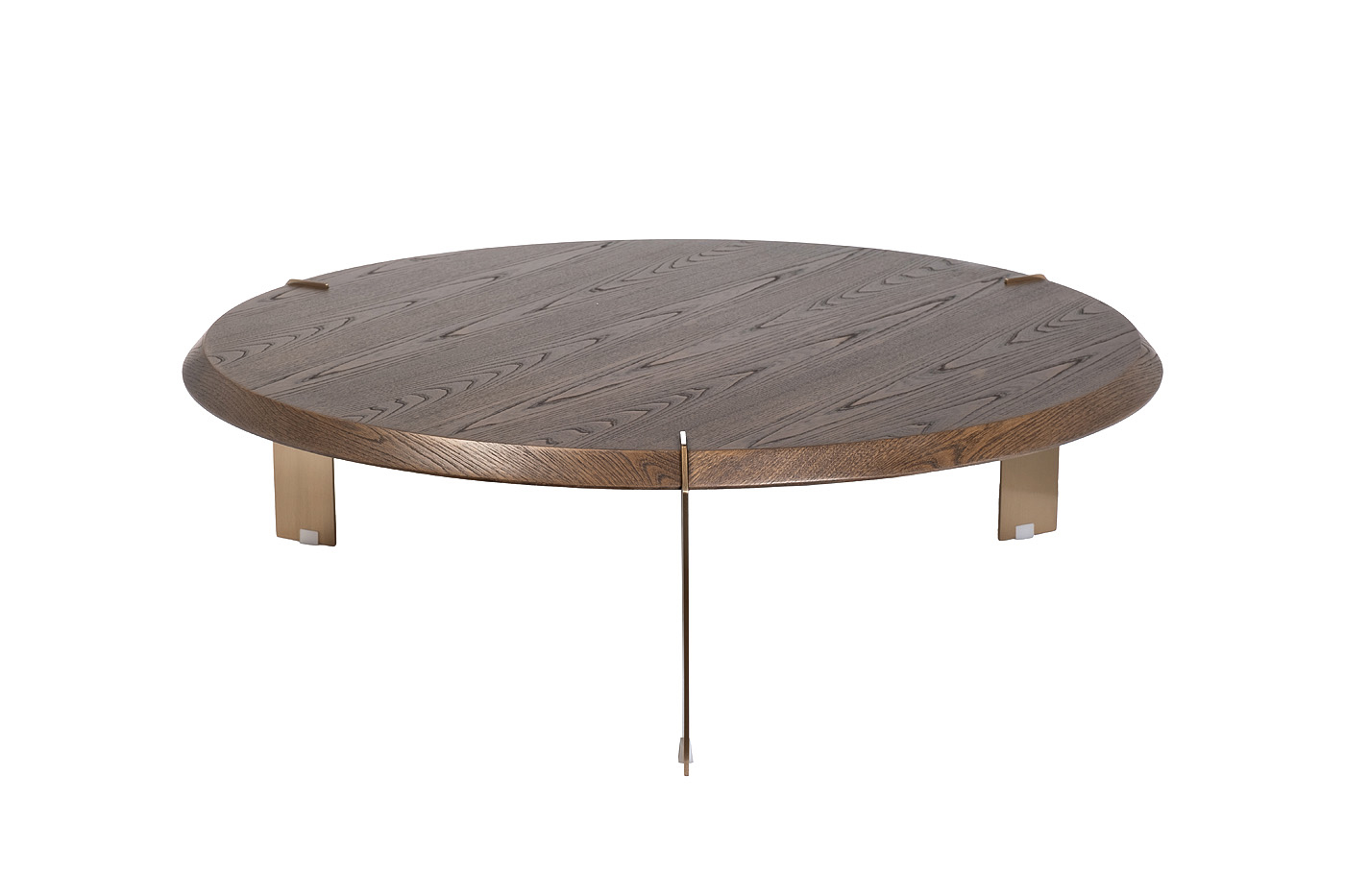 Стол журнальный круглый темный шпон Garda Decor KFG203