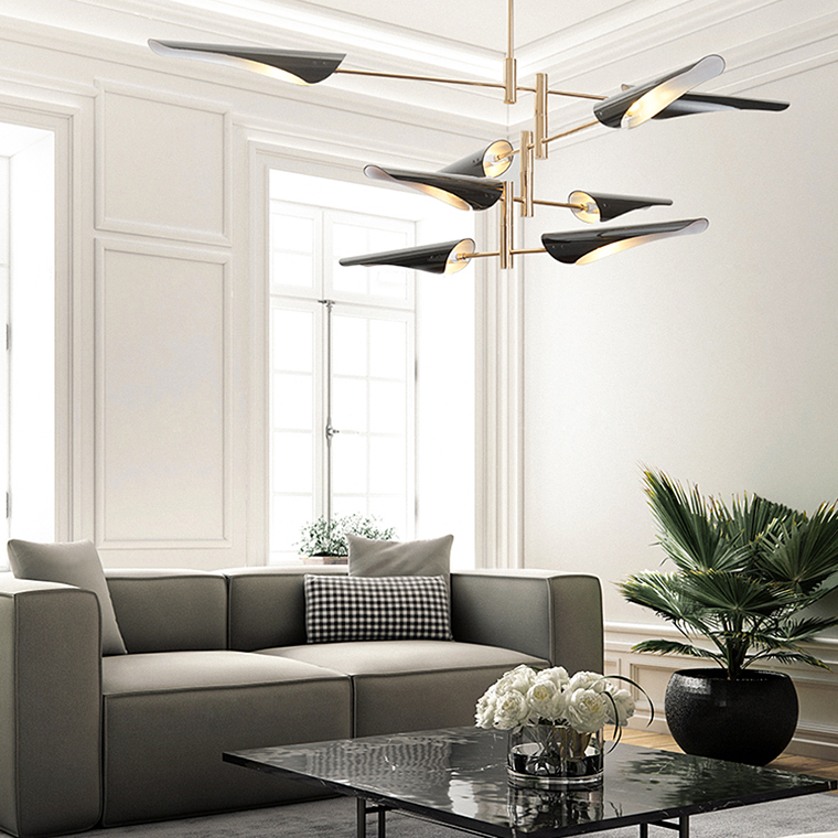 Люстра Cross cable no 407 D145 6 lights Black by ImperiumLoft