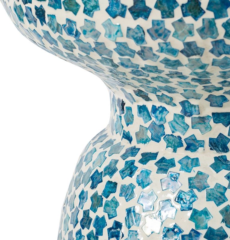 Столик акцентный с отделкой раковинами устриц Glasar 44832