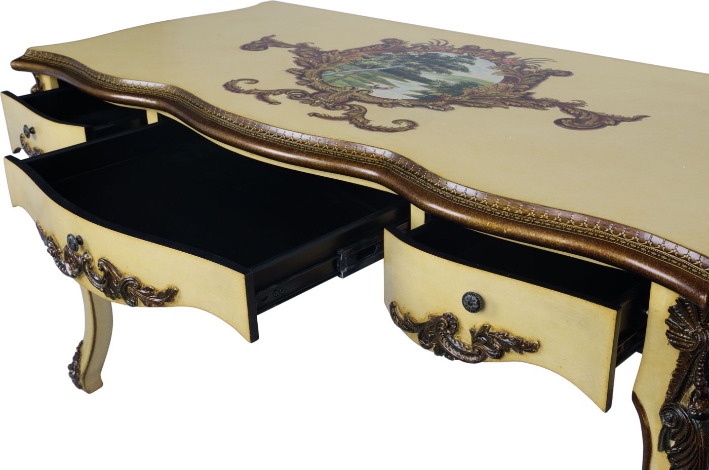 Стол с ящиками Glasar 35-096