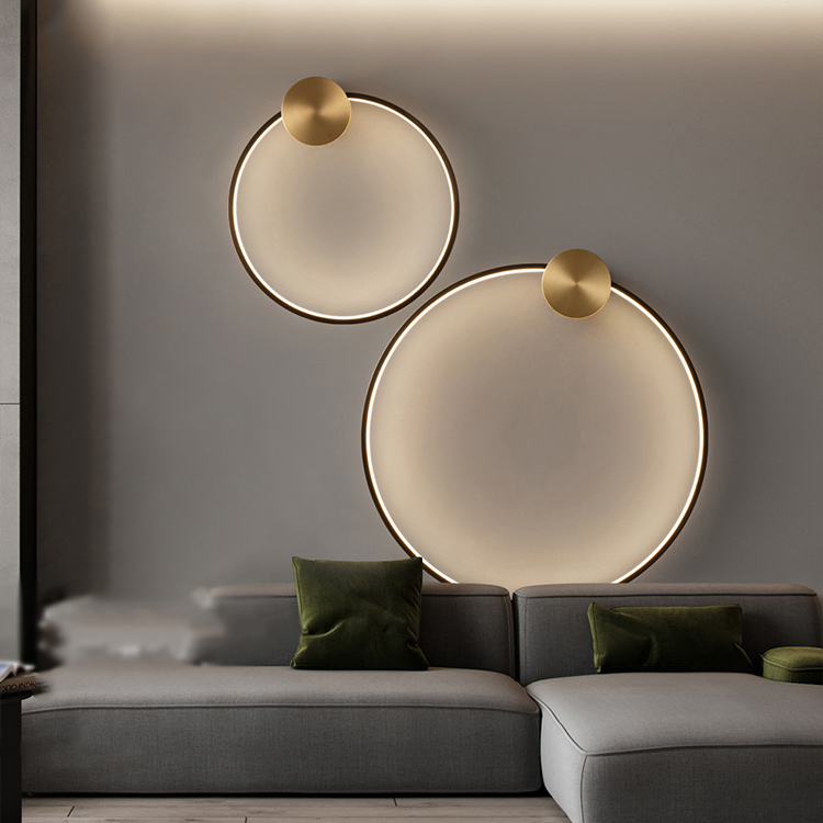 Настенный светильник WOLKE WALL D50 Brass by ImperiumLoft