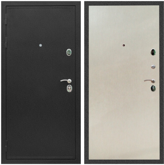 Дверь входная Graf Престиж Черный крокодил / МДФ 6 мм ПЭ Венге светлый