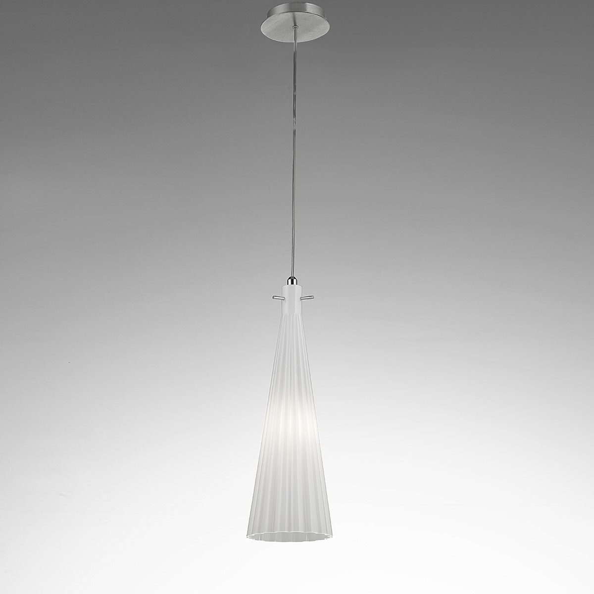 Подвесной светильник Selene Illuminazione Costa Rica nickel/white 2810-003011