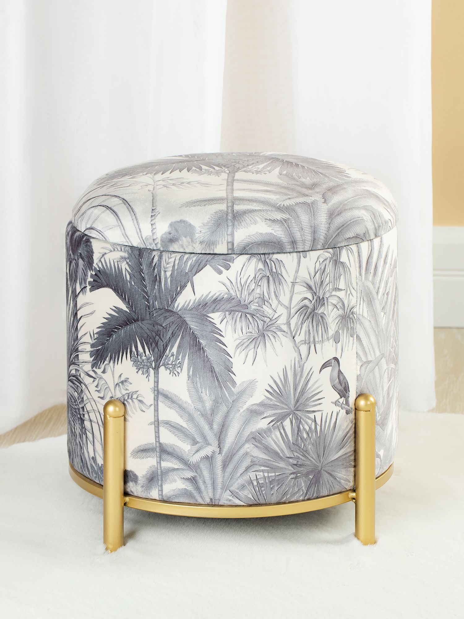 Пуф с крышкой Glasar 49-234M