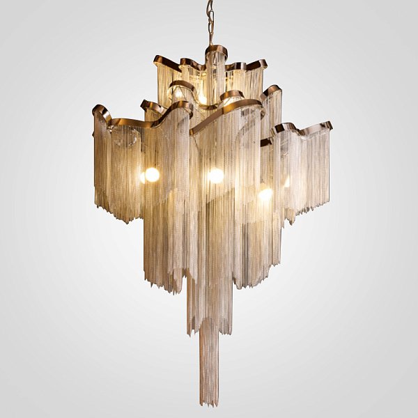 Люстра Ava Chain Atlantis Chandelier D150 Золото by ImperiumLoft