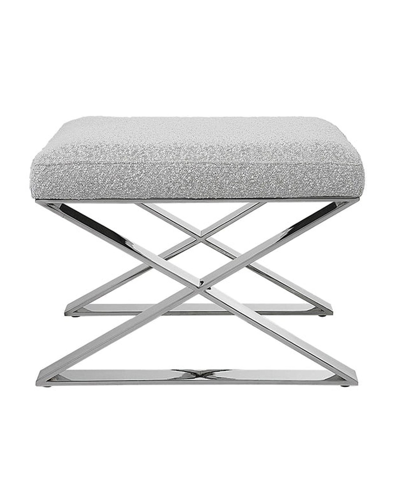 Серая банкетка Роан Louvre Home LHFPSO3459RJ